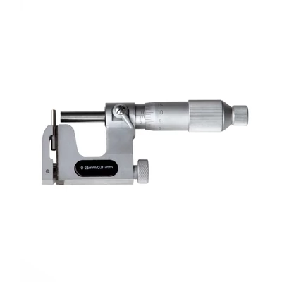 Univerzális analóg mikrométer csőfal, horony és váll szélesség méréséhez 0-25mm/0,01mm MIB 01019095