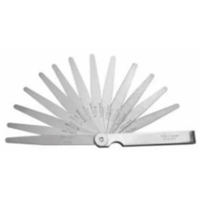 Hézagmérő lemezek 0,10-2,00 mm, 0,10 mm lépésközzel, 20 db, 100 mm hosszú MIB: 08078010