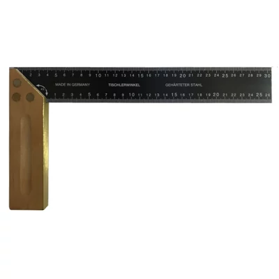 Asztalos derékszög bükkfa talppal, 300x170 mm MIB 03045012