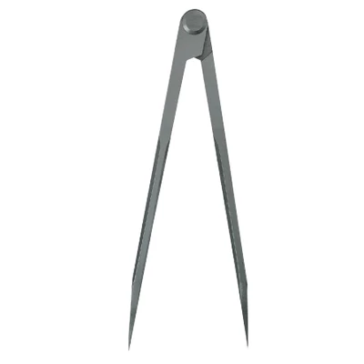 Hegyeskörző szegecspánttal, 250 mm, edzett hegy, DIN 6486  MIB 04048002