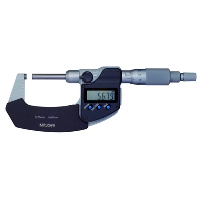 Külső mikrométer nem-forgó orsóval, adatkimenettel 25-50mm/0,001mm ±3 µm Mitutoyo 406-251-30