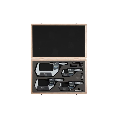 Digimatic mikrométer készlet IP65 4-részes, 0-100mm, adatkimenettel Mitutoyo 293-963-30