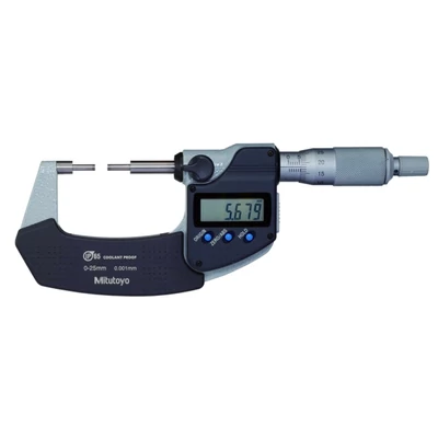 Digitális fogaskerékmérő mikrométer 0-25 mm, IP65, adatkimenettel Mitutoyo 331-251-30