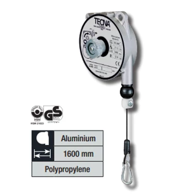 Balancer 1-2 kg 1600 mm, műanyag (polipropilén) kötél TECNA 9312NY