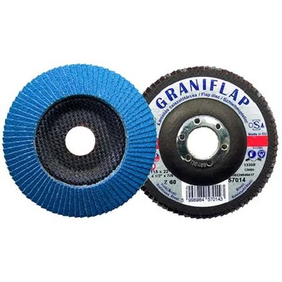 Lamellás csiszolótárcsa cirkon (kúpos)   Graniflap 125x22 Z40: GRANIT 57017