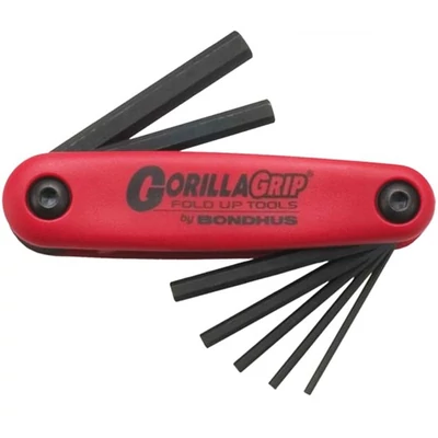 2-8mm GorillaGrip egyenesvégű összecsukható imbuszkulcs készlet HF7M, Bondhus: 12587