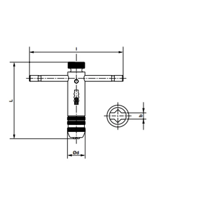 Racsnis bit-, menetfúró befogó  M3-M12, R4 241126, 216000103