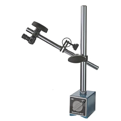 Mágneses mérőóra állvány 280mm, finombeállítóval, 8mm-es 60Nm, mágnestalp, MIB: 06071005