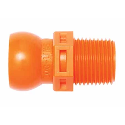 3/8" NPT külsőmenetes gömbcsatlakozó 1/2" rendszerhez LOC-LINE 151804