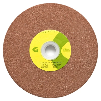 Nemeskorund köszörűkorong, piros 350x50x127mm 6A60M8V 38 Granit: 11557