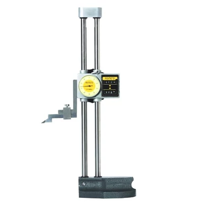 Órás magasságmérő 0-300mm/±0.04mm digitális számlálóval, kézikerékkel Asimeto 623-12-0