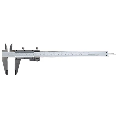 Analóg finombeállítós tolómérő, csavarrögzítéssel 300/0,05mm, 55mm-es alsó csőrrel MIB 01001021
