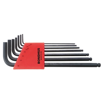 1,5-6mm L-imbuszkulcs készlet hosszú gömbvégű BLX7M, Bondhus: 10992