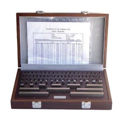 Mérőhasáb készlet 87 darabos, 2. pontossági osztály MIB: 06062012