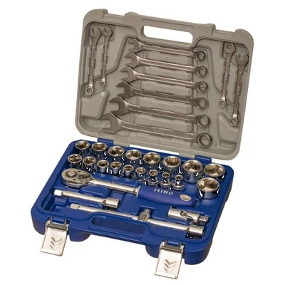1/2" Dugókulcs-készlet csillag-villáskulcscsal, 33-részes  Irimo: 129-33W-4