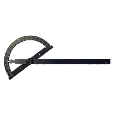 Szögmérő 0-180 fok ív átmérő 120 mm szár hossza 150 mm MIB 05058031