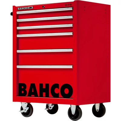 Szerszámkocsi 6 fiókos könnyített piros Bahco: 1475K6RED