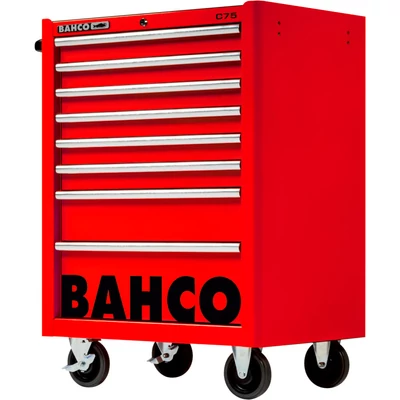 Szerszámkocsi 8 fiókos könnyített piros Bahco: 1475K8RED
