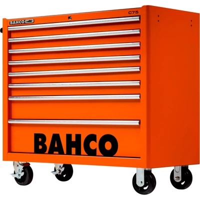 Szerszámkocsi extra széles 8 fiókos könnyített narancs Bahco: 1475KXL8