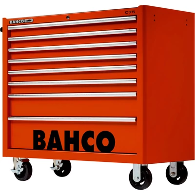 Szerszámkocsi extra széles 8 fiókos könnyített piros Bahco: 1475KXL8RED