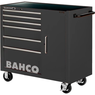 Szerszámkocsi extra széles 6 fiók+szekrény könnyített fekete Bahco: 1475KXL6CBLACK