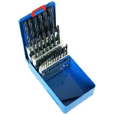 Hengeres szárú csigafúró készlet HSS 1-10mm/0,5mm 19-részes fémdobozban StimZet 221121 032000006