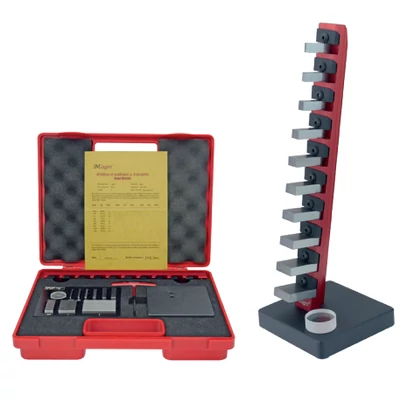 Mikrométer kalibráló hasábkészlet, 11-részes, tartóval, kofferben 0-25mm MIB 06061055