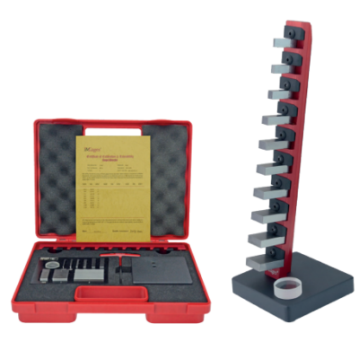 Mikrométer kalibráló hasábkészlet, 11-részes, tartóval, kofferben 0-25mm MIB 46061055