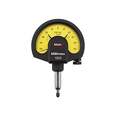 1003 Precíziós mérőóra MILLIMESS, sárga hátlap 1 mikrométer,+/-50 mikrom. Mahr 4334000