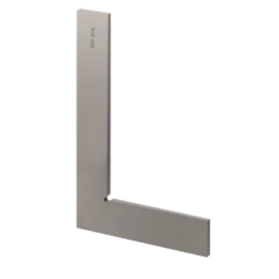 Műhely acél derékszög, lapos DIN 875-2, 100x70 mm szárker.met.: 20x5 mm Asimeto: 300-41