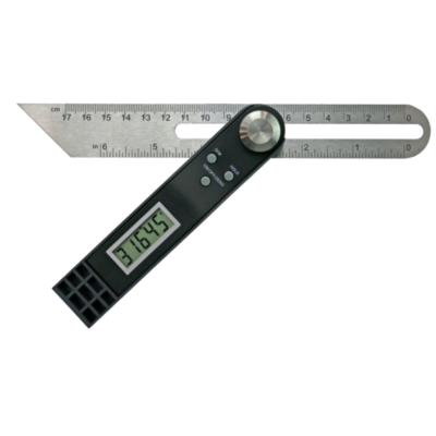 Digitális szögmérő 0-180 fok, csúszóskálás, leolvasás 0,05 fok MIB 03017005