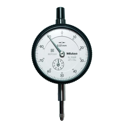 Analóg mérőóra 10/0,01mm átmérő 57mm, sík hátlap Mitutoyo 2046AB