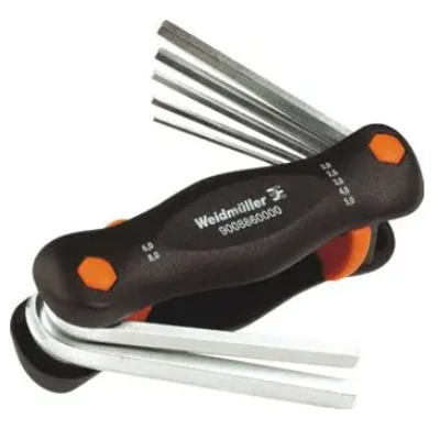 Imbuszkulcskészlet SKS 2,0–8,0 mm Weidmüller 9008860000 Imbuszkulcskészlet SKS 2,0–8,0 mm Weidmüller 9008860000