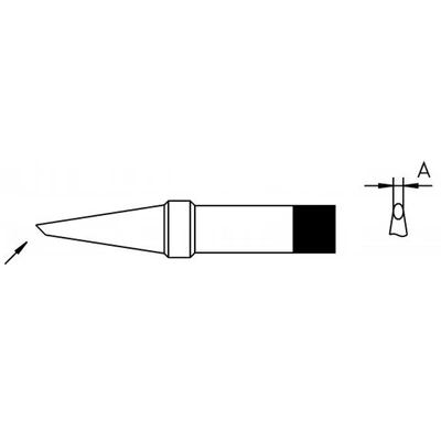 PT CC7  Pákahegy 3.2 x 33 mm, 370°C  Weller: 4PTCC7-1