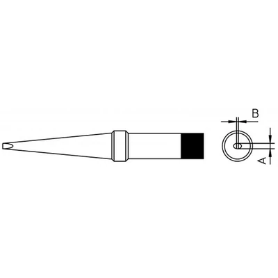 PT M7  Pákahegy 3.2 x 1.2mm, 370°C  Weller: 4PTM7-1