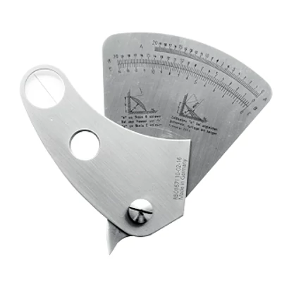 Rozsdamentes  univerzális hegesztési idomszer 20mm/0,1mm Asimeto 1000-005