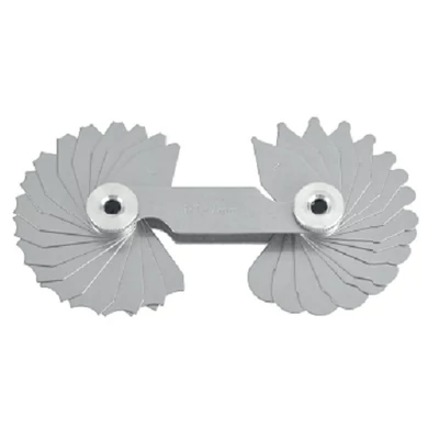 Rozsdamentes rádiuszsablon klt., konkáv és konvex, 17 db , 1,0-7,0 mm Asimeto: 303-23