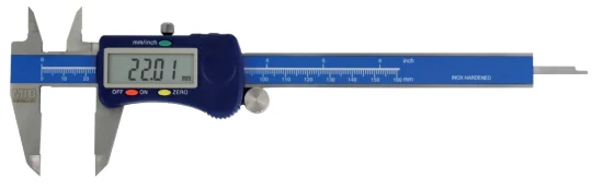 Digitális tolómérő 150mm/0,01mm, görgővel, kék skálával DIN 862 MIB 02026006