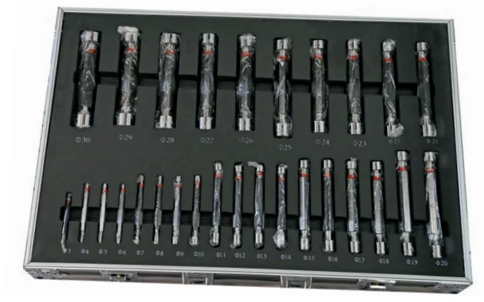 Kétoldalas dugós idomszer készlet Megy/Nemmegy, 28 részes 3-30 mm MIB: 08086108