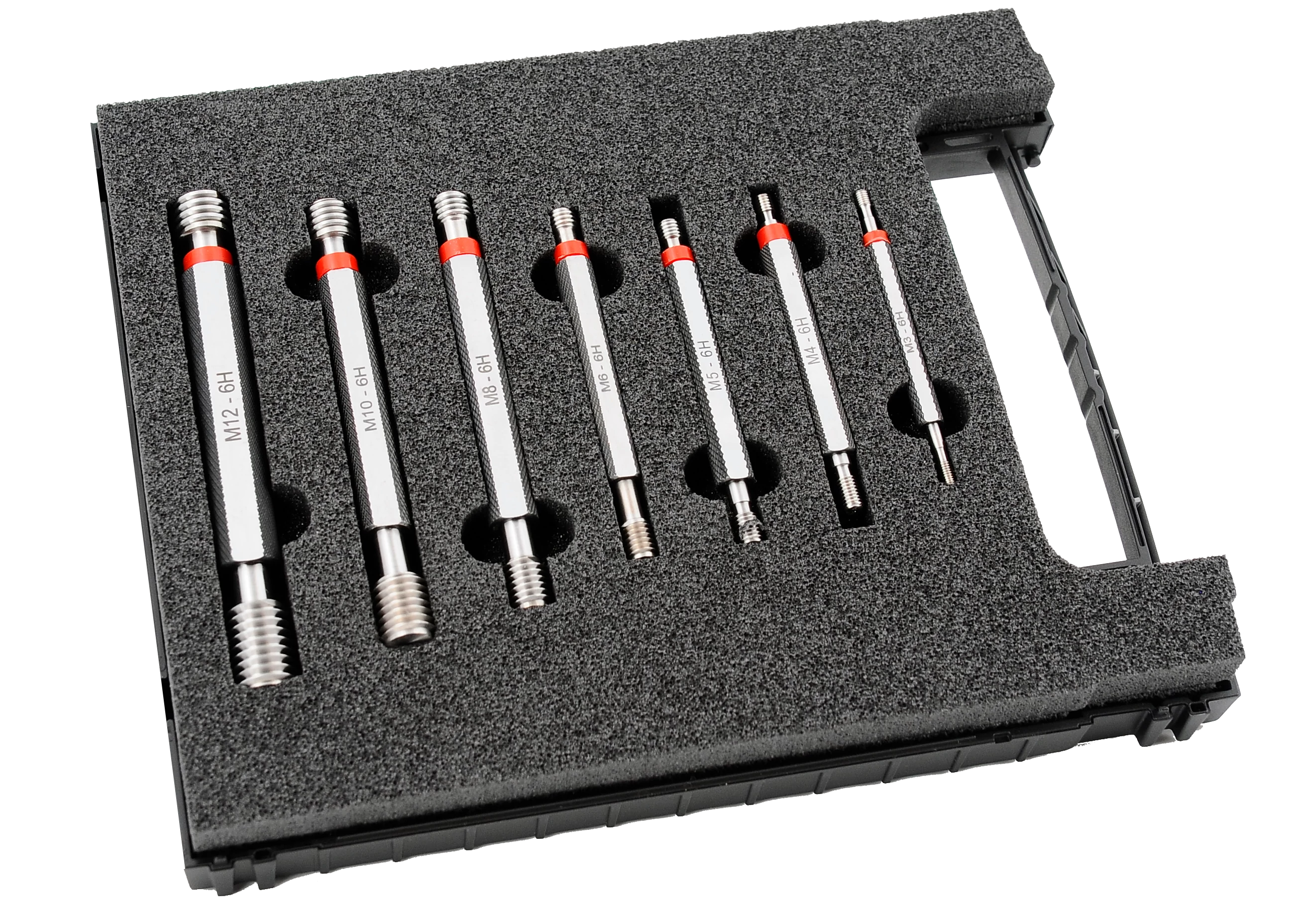 Dugós menetidomszer készlet (megy-nem megy oldal) dobozban M3/M4/M5/M6/M8/M10/M12 6H Asimeto 430-70