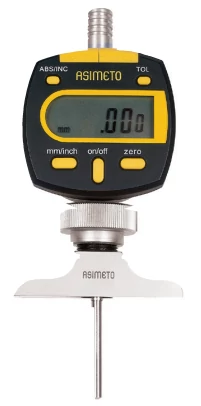Digitális órás mélységmérő híddal 0-100mm/ 0.02mm,10db mérőrúddal, híd: 101,5 mm Asimeto: 475-04-2