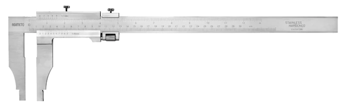 Analóg műhelytolómérő csavarrögz. felső mérőcsúcs nélkül 0-500mm /0.05mm ±0.10mm Asimeto 311-20-8