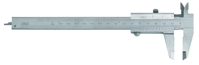 Balkezes analóg tolómérő csavarrögzítéssel 0-150mm /0.05mm 1/128