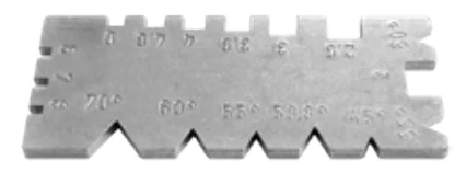 Univerzális menetkés sablon éles és lapos menethez 60x25 mm Asimeto: 1200-030