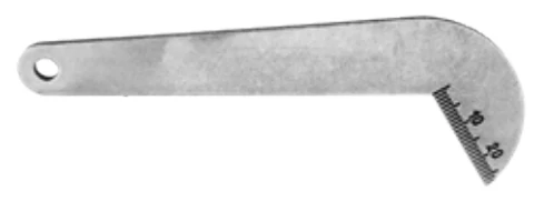 Csigafúró ellenőrző sablon, fix 118° Asimeto: 1200-031