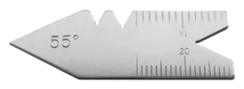 Menetkés sablon, Whitwort 55° Asimeto: 1200-035