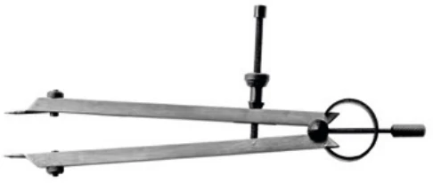 Rugós körző cserélhető heggyel 150 mm Asimeto: 1400-009