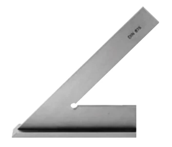 Csúcsszög 45°  talpas DIN 875-2  120x80 mm szárker.met.:20x5 mm Asimeto: 301-63