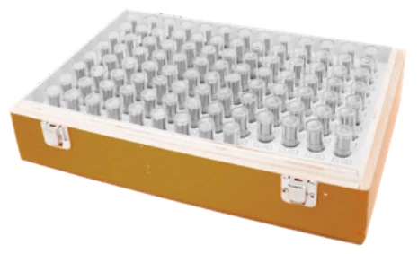 Edzett acél mérőcsap készlet, 6,01-7mm/100db, lépcső:0,01mm pont.: 0,001mm, L=50mm Asimeto 490-35