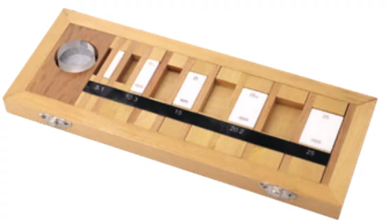 Mérőhasáb készlet, kerámia, mikrométer ellenőrzéséhez 0-100 mm Asimeto: 536-16